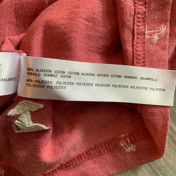 Mens palm tree pattern t shirt size L - Picture 4 of 4